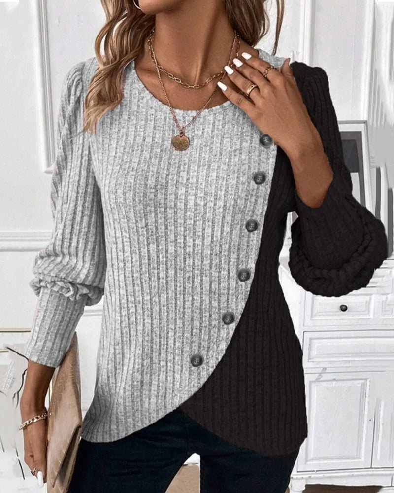 Phoebe | Cozy Winter Knit Sweater with Buttons