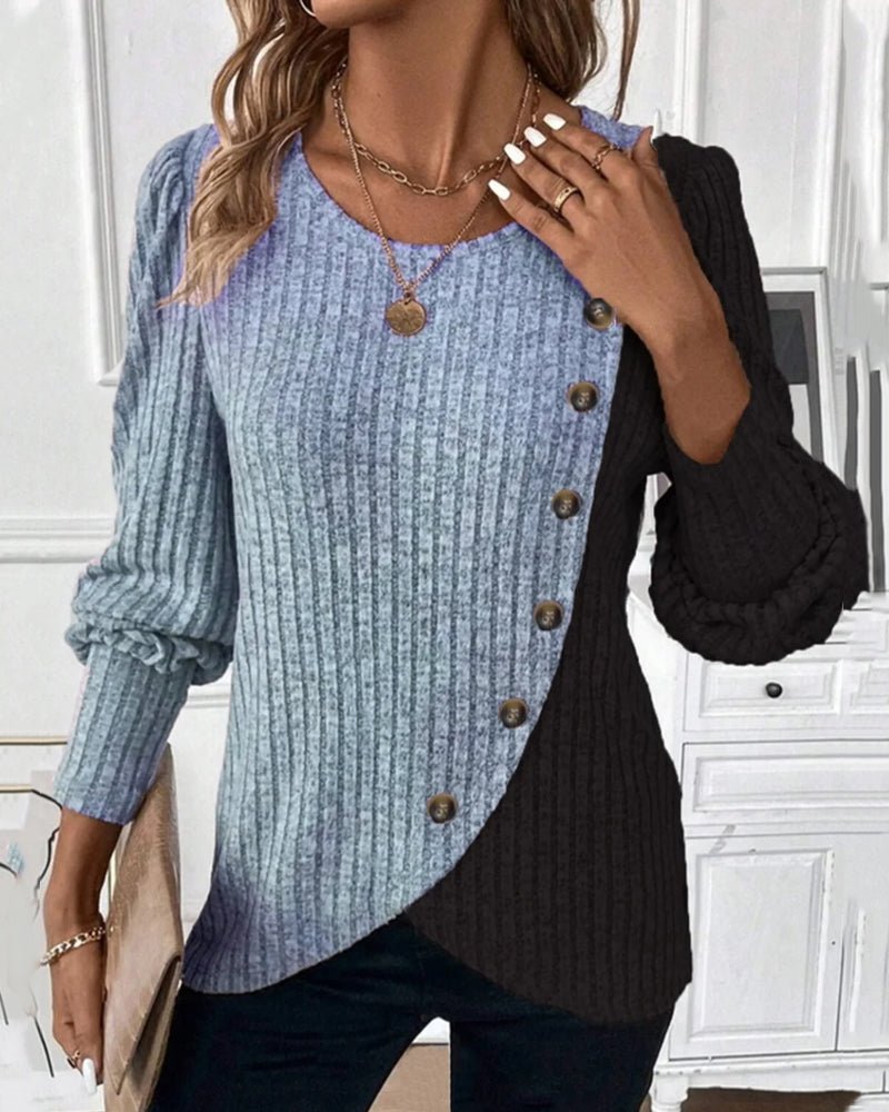 Phoebe | Cozy Winter Knit Sweater with Buttons