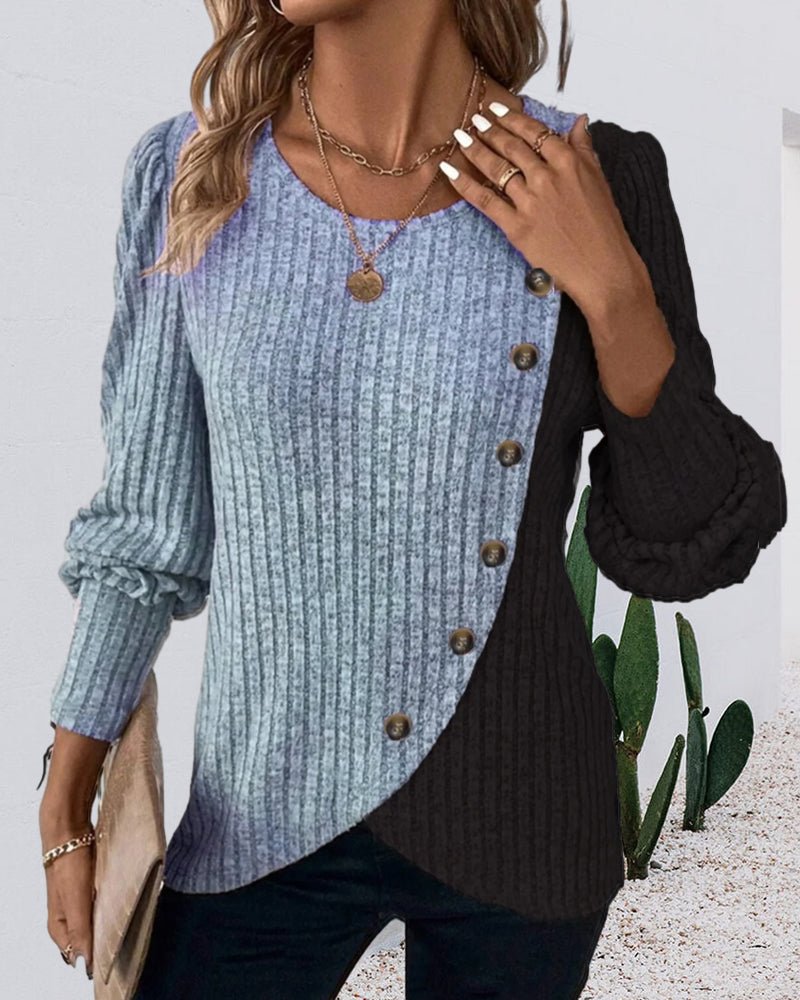 Phoebe | Cozy Winter Knit Sweater with Buttons