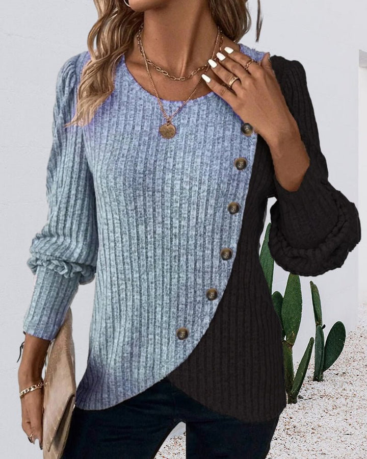 Phoebe | Cozy Winter Knit Sweater with Buttons