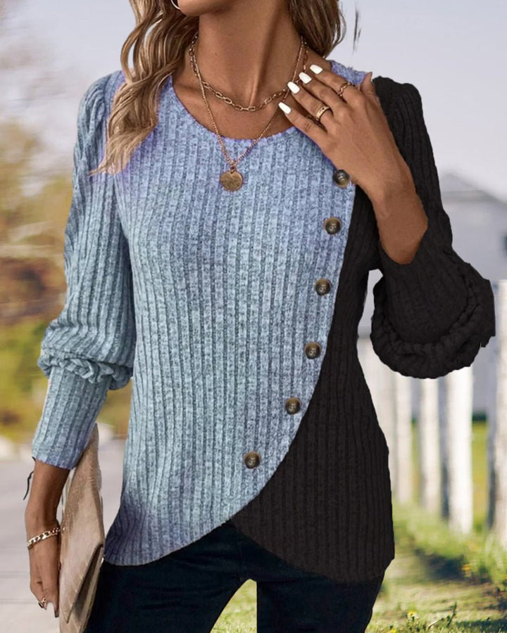 Phoebe | Cozy Winter Knit Sweater with Buttons