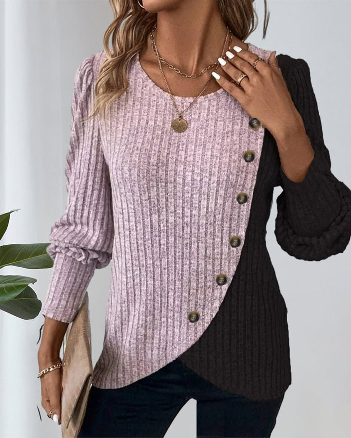 Phoebe | Cozy Winter Knit Sweater with Buttons