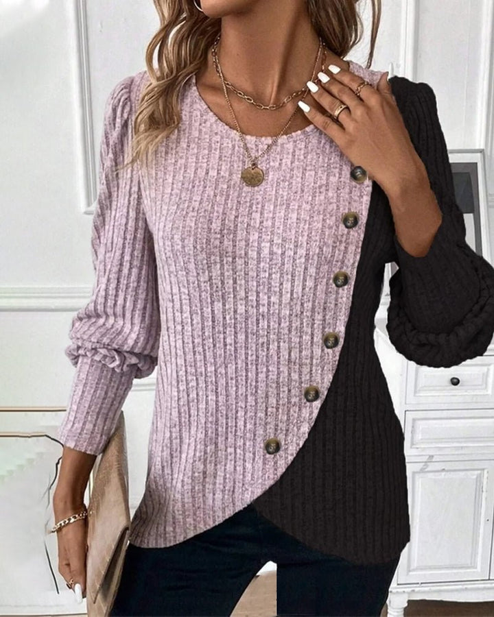 Phoebe | Cozy Winter Knit Sweater with Buttons