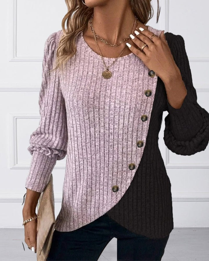 Phoebe | Cozy Winter Knit Sweater with Buttons